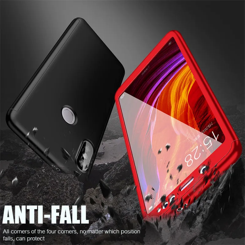 360 Degree Cover Case For Xiaomi Redmi Note 5 5A 6A Plus 6 Pro 4 4X 4A Mi 8 SE 6X A2 5X A1 Free Glass Cases |