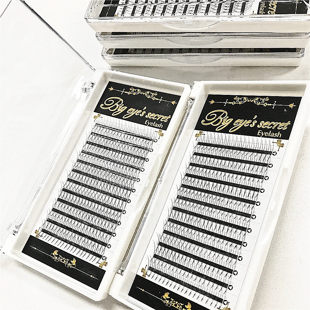

100% Handmade Volume 2D Lashes Premade Fans False Volume Eyelashes Extensions From Korea Free Shipping