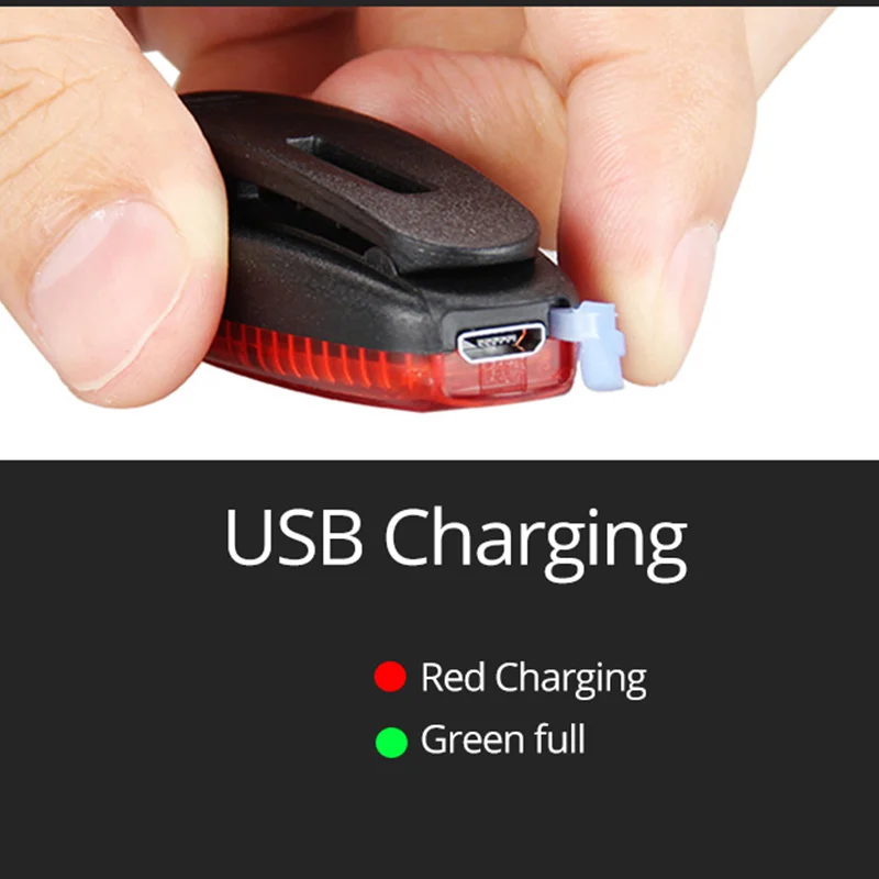 Светильник онарь для шлема GUB светодиодный задний фонарь с зарядкой через USB