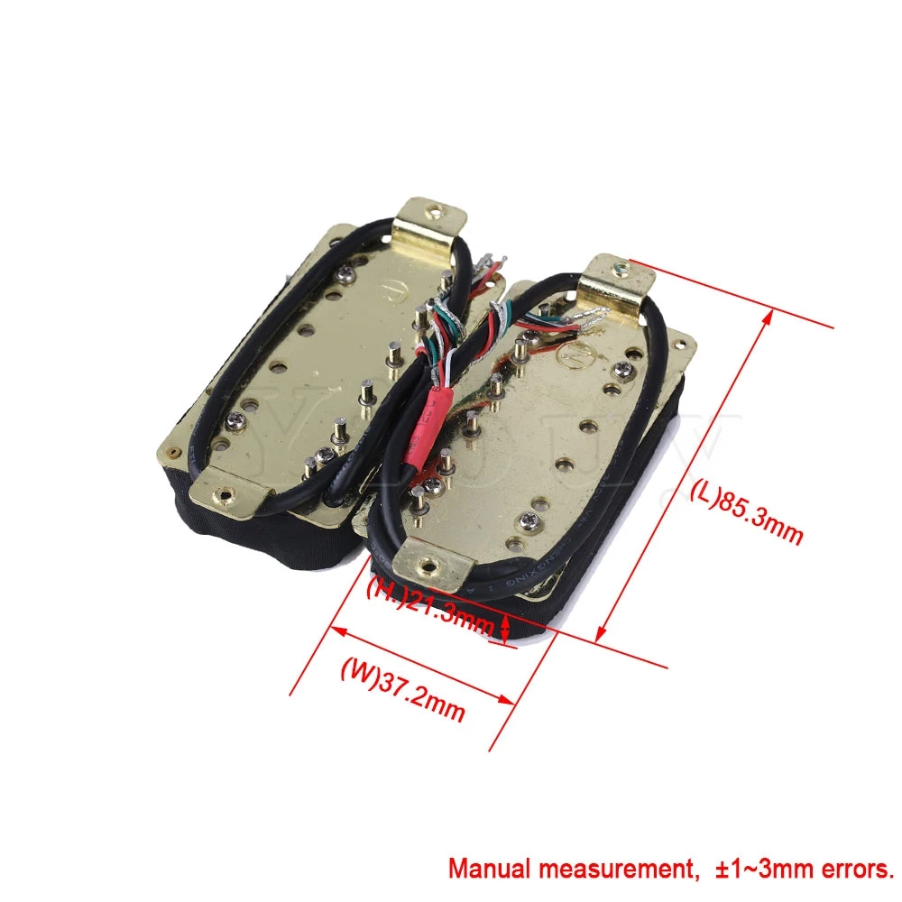 Yibuy 2 шт. 6 струнных пикапов набор с двойной катушкой Humbucker белый винтами и