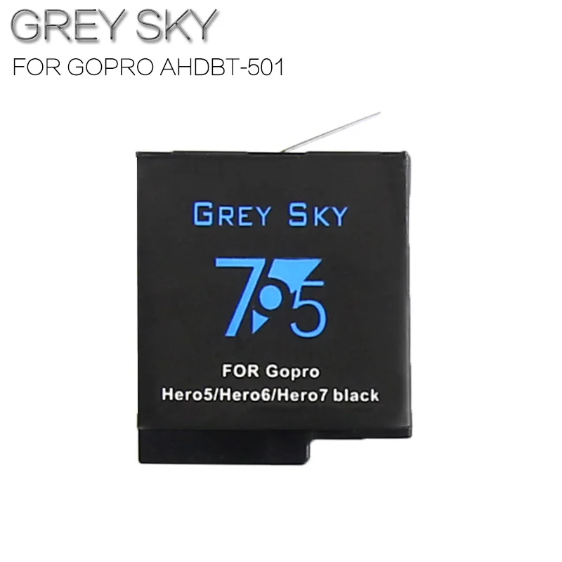 2 шт. аккумулятор 1600 мАч для GoPro hero 5 hero 6 hero 7 black Bateria Akku для GoPro hero 5 6 7 hero 5 AHDBT 501 аккумулятор и зарядное устройство