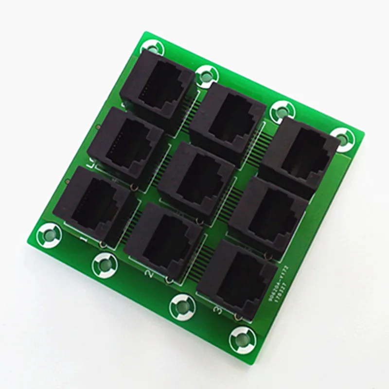 RJ45 8P8C Jack 9-Way Buss коммутационная плата, клеммный блок, разъем