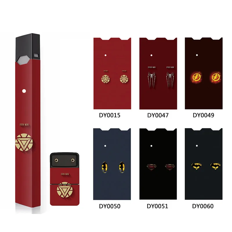 SHIODOKI 2 шт Juul кожи наклейка для Pax JUUL 2.5D технологии ультра тонкий защитный стикер для JUUL обертывания чехлы-Marvel& DC