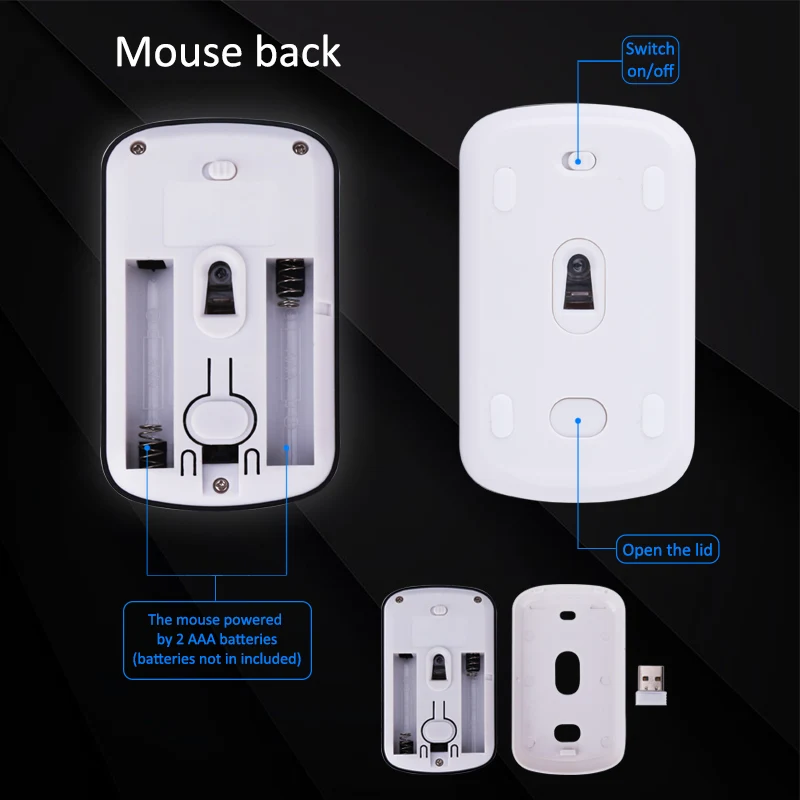 Беспроводная ультратонкая дуговая оптическая мышь USB 1200 DPI|arc wireless mouse|wireless mousemause
