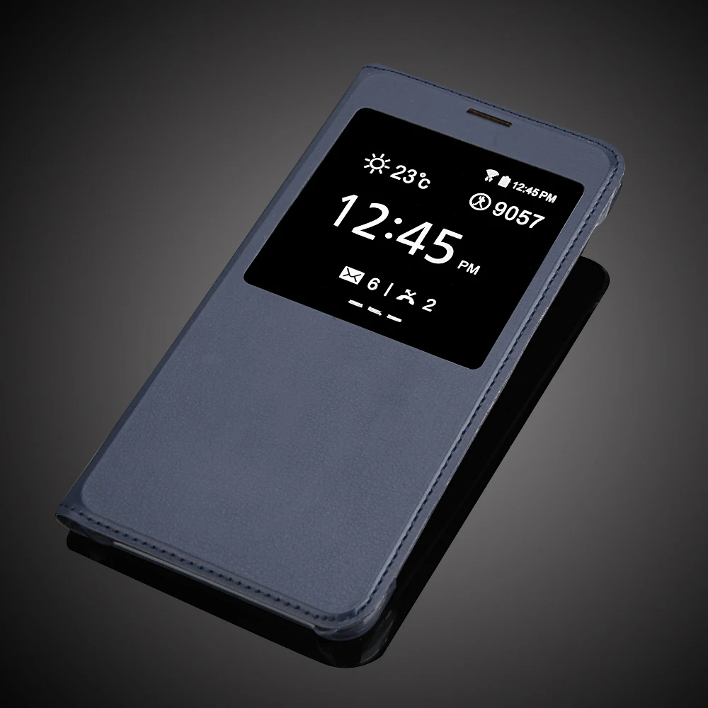 Роскошный чехол модный защитный из искусственной кожи откидной Чехол с окошком