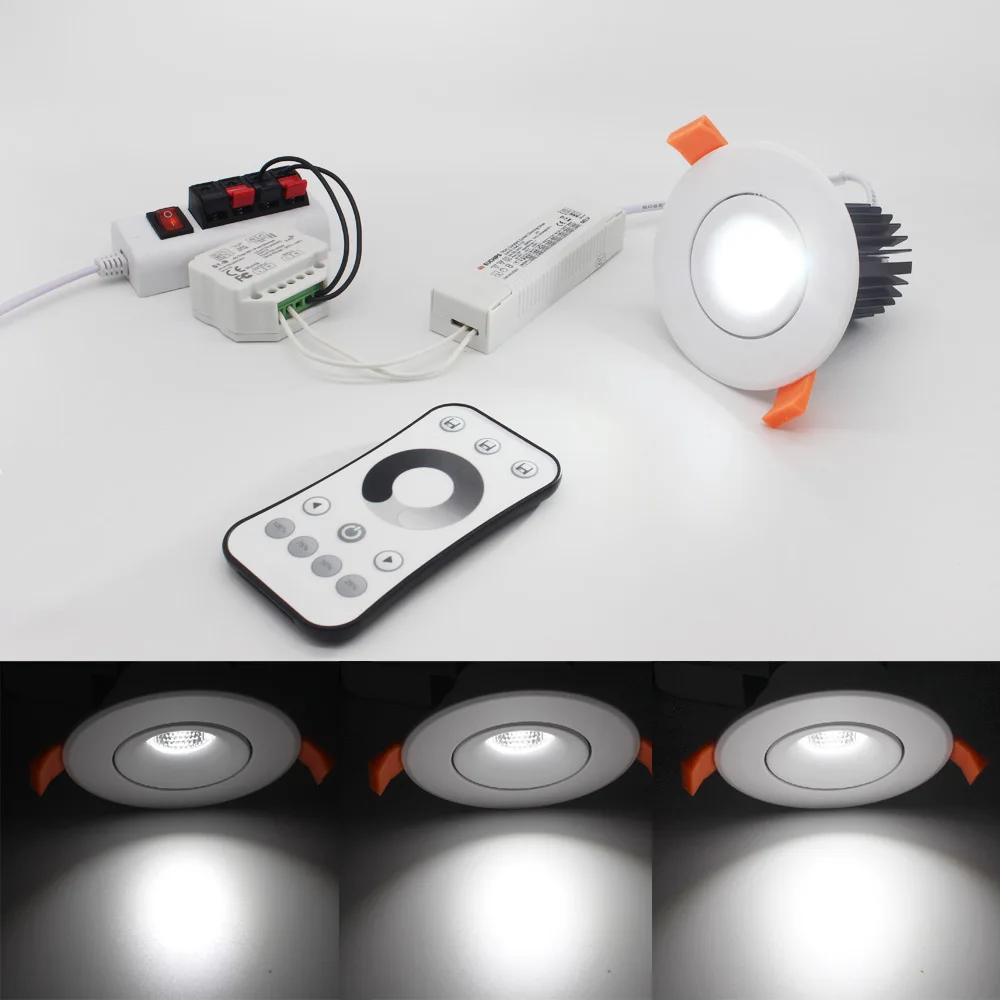

LED Downlights Triac Dimmable AC 110V 220V 230V Spot Lamp COB 10W Recessed LED Ceiling Down Light Bulb Round Indoor Lighting