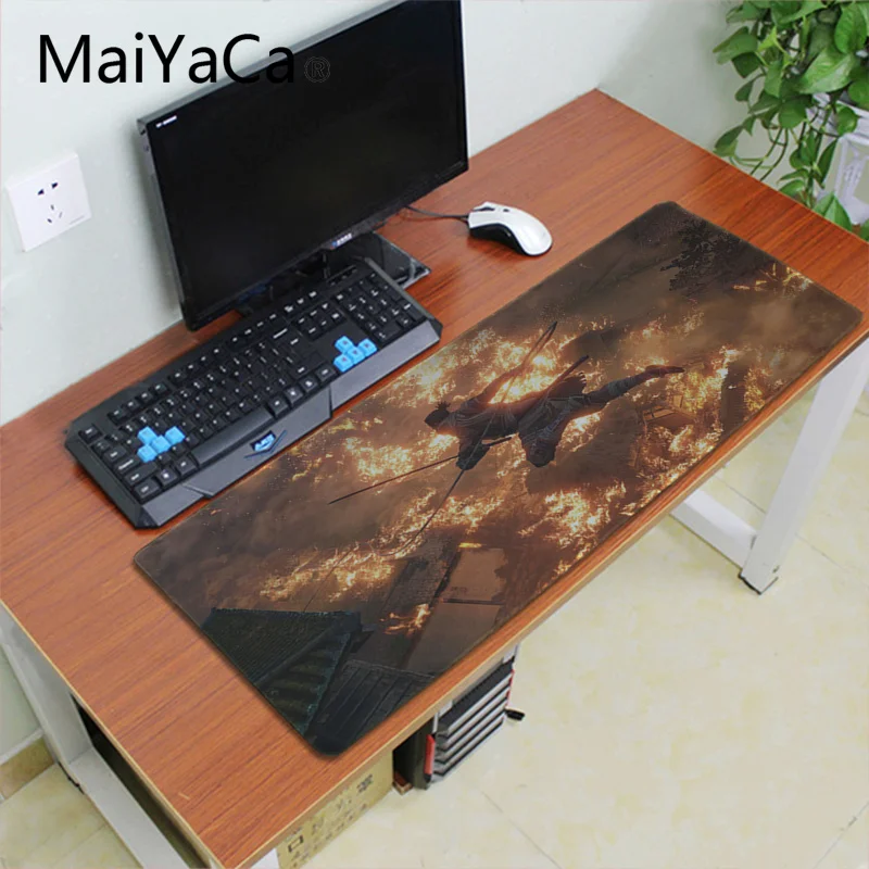 Резиновая мышь Maiyaca sekiro game1 прочный Настольный коврик для мыши большой игровой