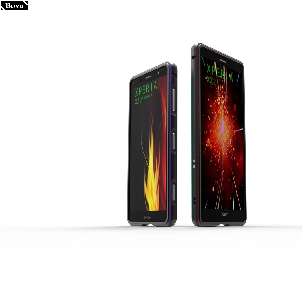 Чехол для Sony Xperia Xz2 &amp XZ2 Compact роскошный защитный металлический каркас Роскошный