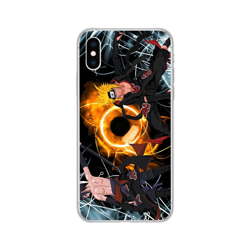Новое поступление прозрачный чехол из ТПУ с Наруто для IPhone X 8 7 6 S Plus XS XR XSMAX