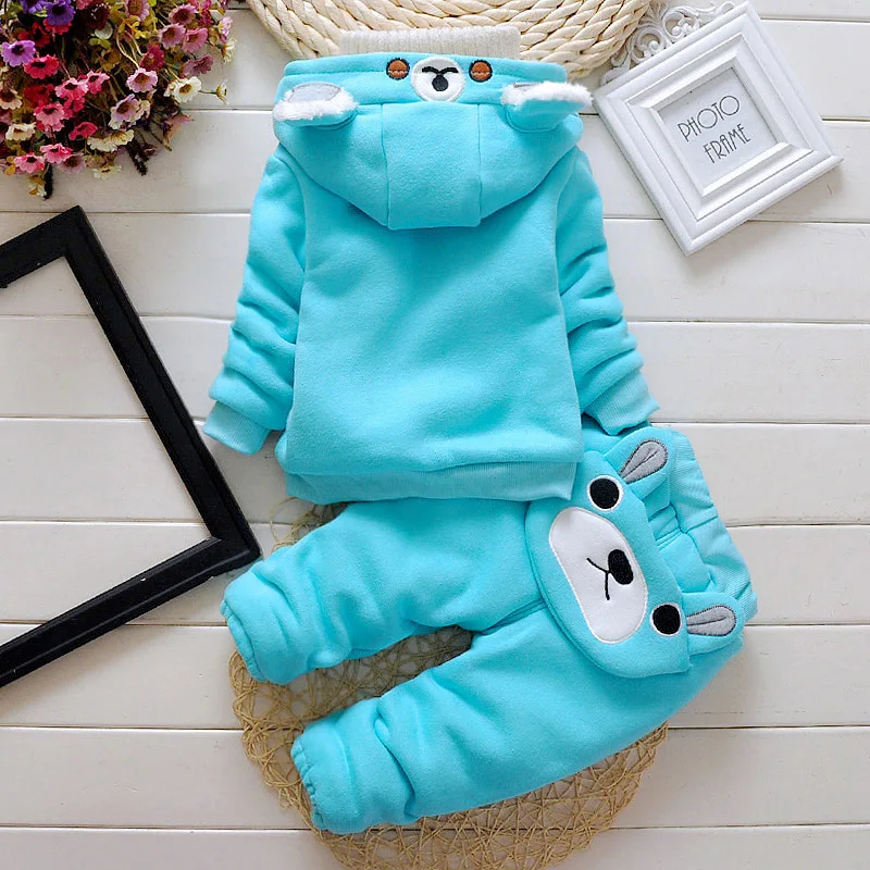 BibiCola baby boy winter clothing set children coat+pants 2pcs tracksuits costume casual kids sport suits tracksuit | Детская одежда и