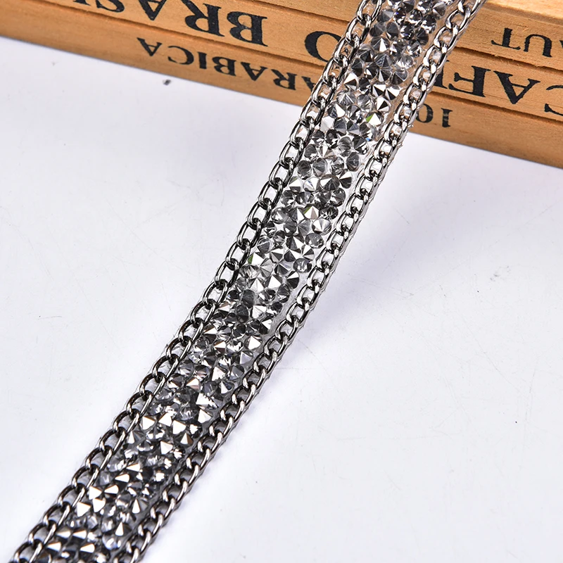 Высокое качество отделка из горного хрусталя 2 ярда/партия с кристаллами