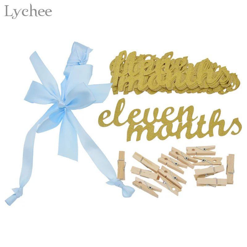 Личи жизнь ежемесячная бумага один год ребенок фото плакат мальчик девочка День