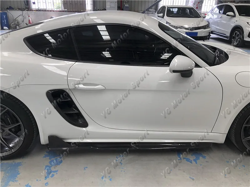 Автомобильные аксессуары боковые юбки в стиле оружия из углеродного волокна