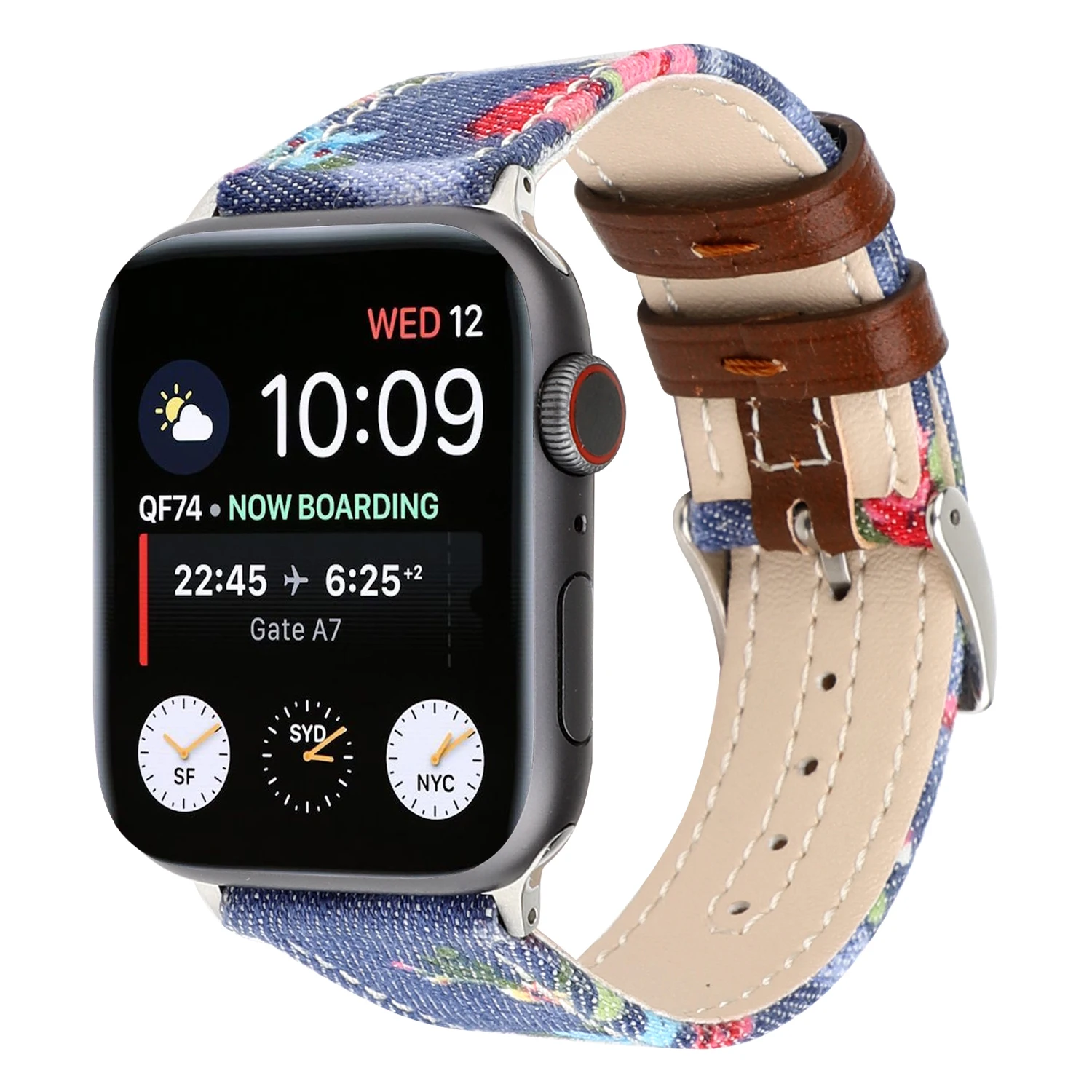 Браслет из искусственной кожи для iWatch 44/40 мм 42/38 ремешок часов серии 4 3 2 1 Apple Watch с