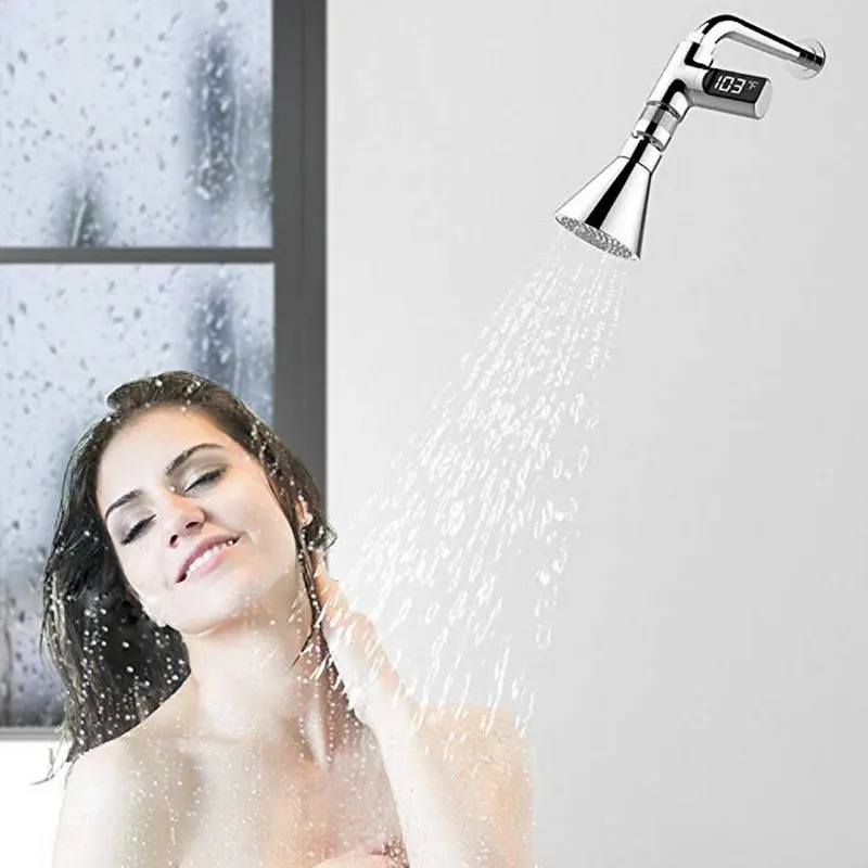 1 шт. водонепроницаемый светодиодный дисплей для воды и душа цифровой термометр