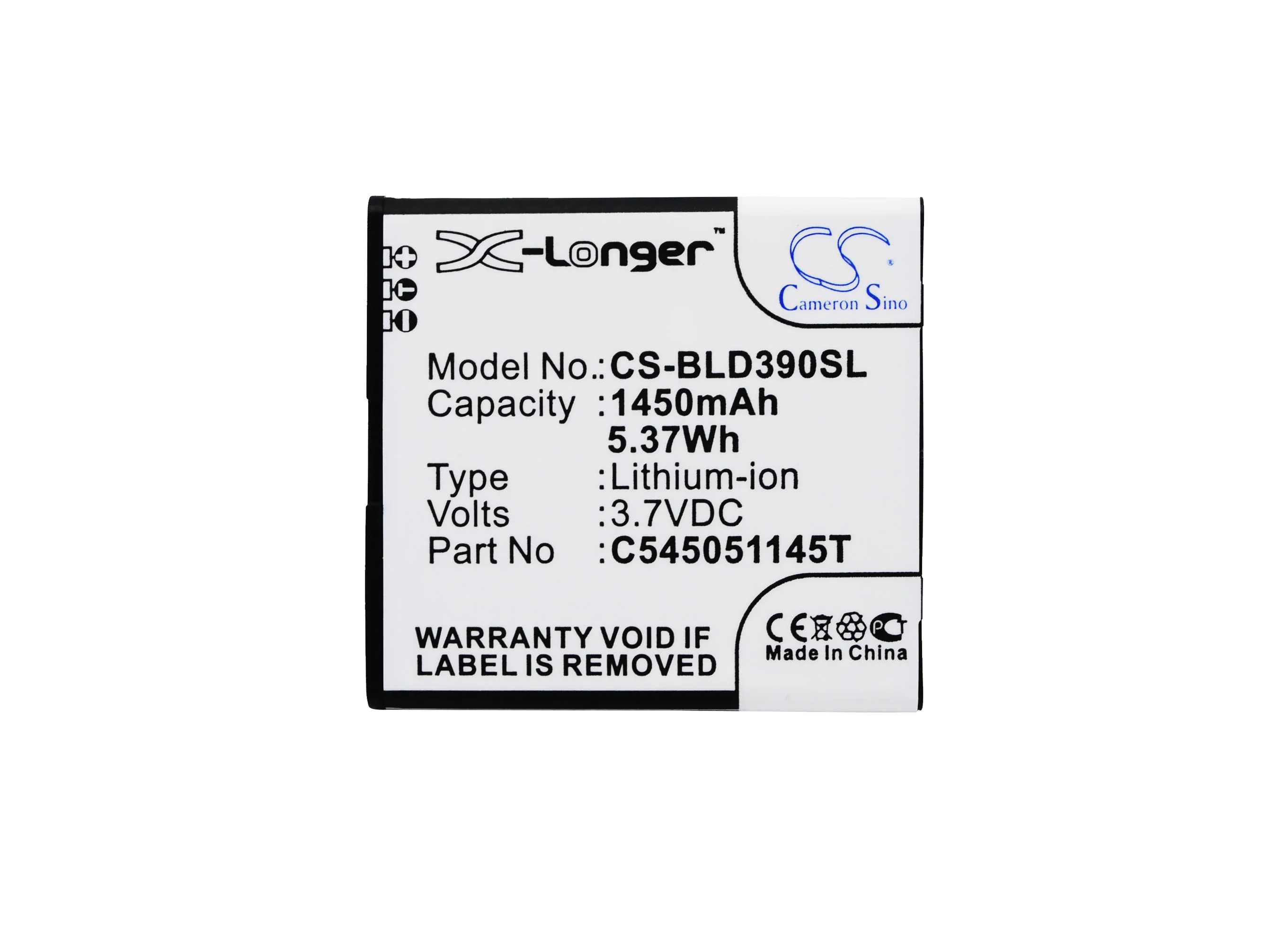 Аккумулятор Cameron Sino 1450mAh C545051145T для BLU D050L D050u D070 D070X D141T D352L D390U D390x Dash J JR TV L|cameron sino|battery
