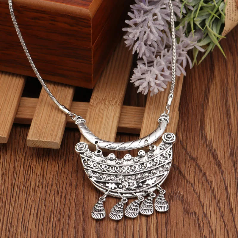 Seblasy богемные геометрические ожерелья с кисточками винтажные этнические Резные