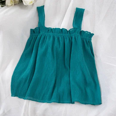 blouse Летняя блузка, Корейская шифоновая блузка, белая рубашка, короткий топ с оборками, Boho, Женские топы и блузки, Blusas Mujer De Moda, одежда - Цвет: blouse