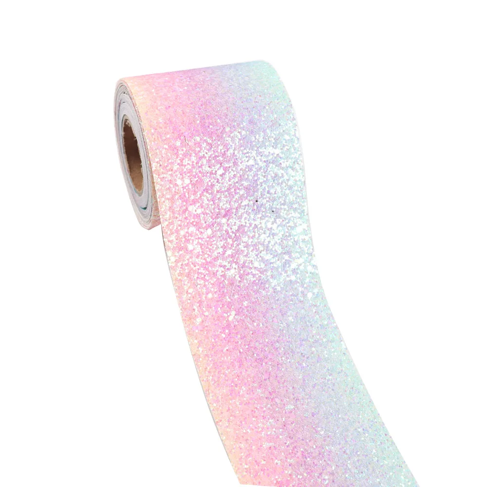 

2Y/lot 3" 75mm Colorful Glitter Ribbon DIY Hairbows Accessories DIY Bag Material Holiday Decoration Material Gifts Packing Warp