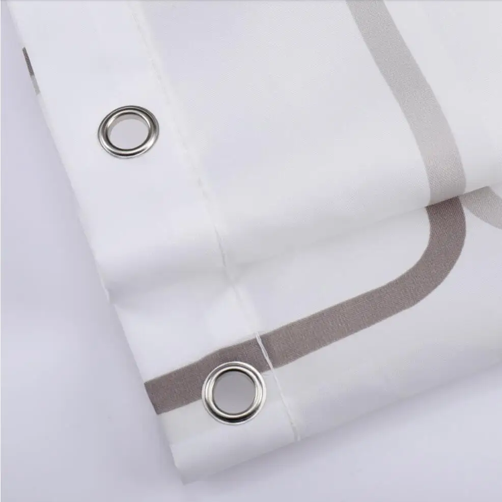 Рождественская занавеска для ванной занавески из полиэстера водонепроницаемые