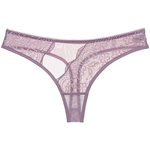 light purple Горячие сексуальные кружевные мягкие женские Бесшовные нижнее белье женские кружевные трусики женские трусики стринги женские трусы Calcinha нижнее белье Танга стринги - Цвет: light purple