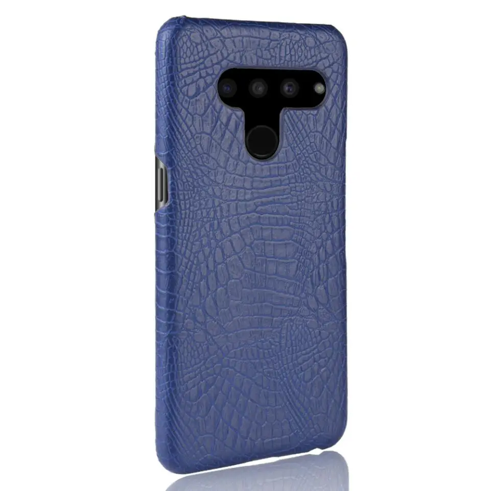 Для LG G8 ThinQ/V50 чехол ThinQ Роскошный из зернистой кожи с текстурой противоударный