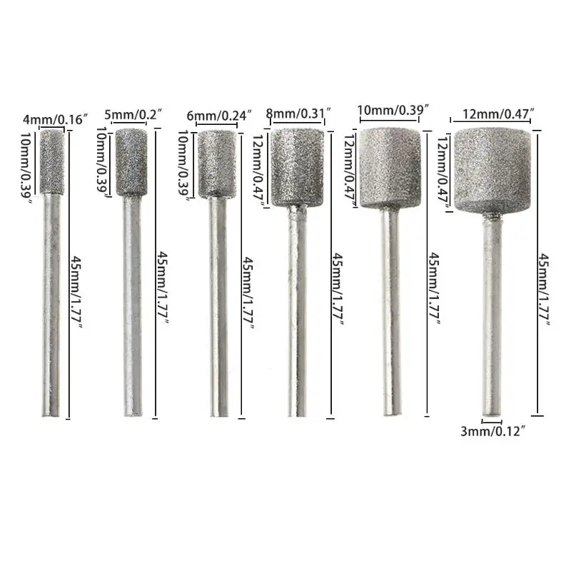 10 шт. цилиндрический графитовый стержень полированная алмазная шлифовальная