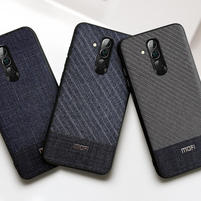 Для Huawei Mate 20 Lite чехол Mofi для костюма ткань Темный бизнес Pro Maimang 7 | Мобильные