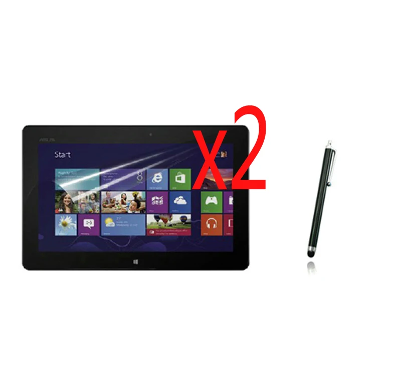 3в1 2x прозрачная защитная пленка для ЖК-экрана + 1x Стилус ASUS Win8 VivoTab RT TF600T TF600 TF600TG 10