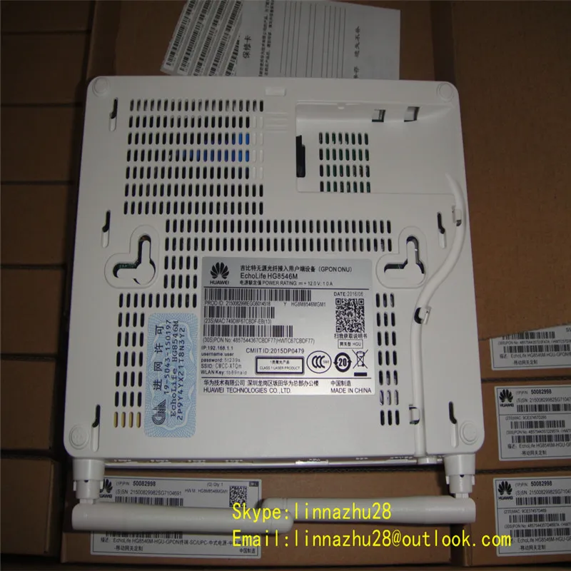 Оригинальный Huawei HG8546M GPON терминал ONU режим маршрута HGU 4 lan порта + 1 телефон Wi Fi