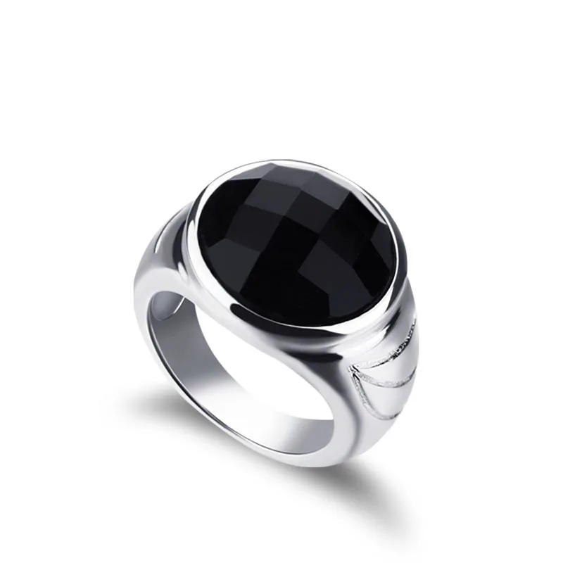 Модное и индивидуальное кольцо простого дизайна однотонное серебряное 925 пробы