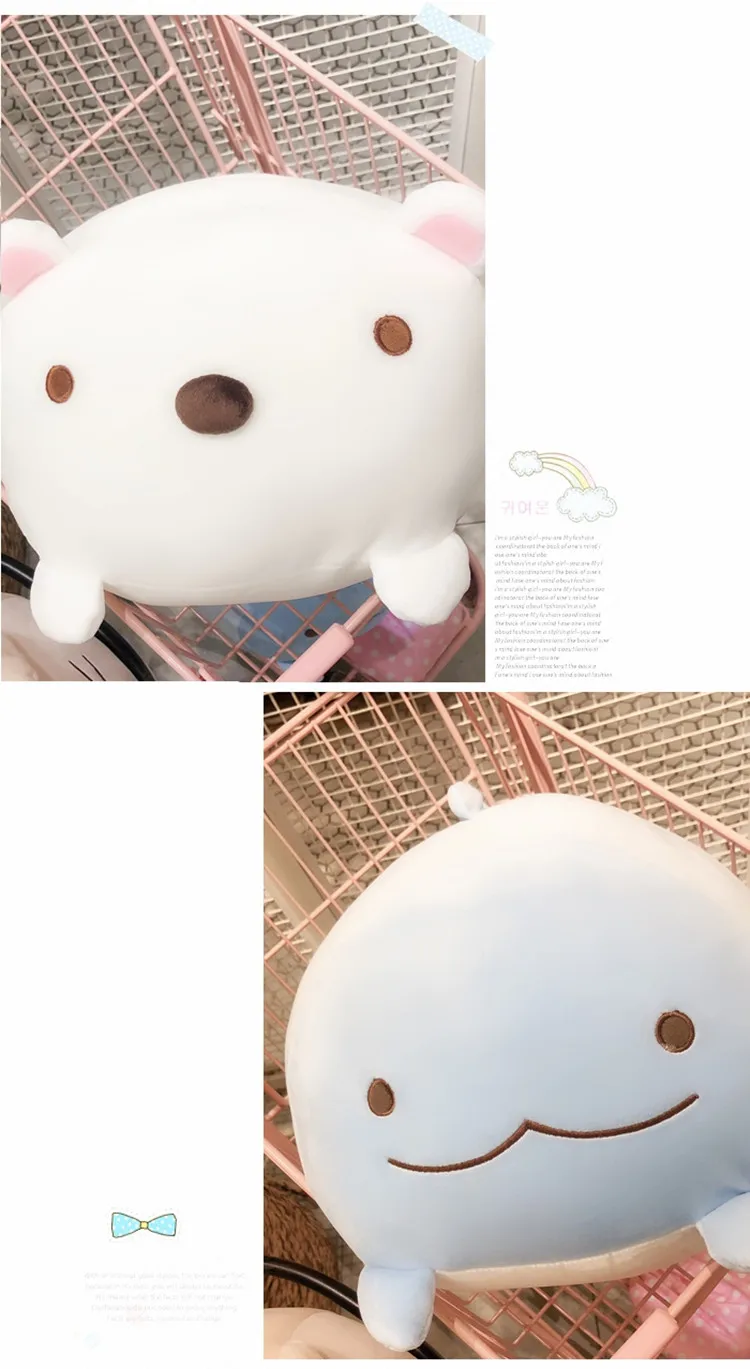 Большой размер, высокое качество, Sumikko Gurashi San-X уголок, био игрушка, милые куклы для детей, мягкий пуховик, хлопок, детские животные, домашний декор