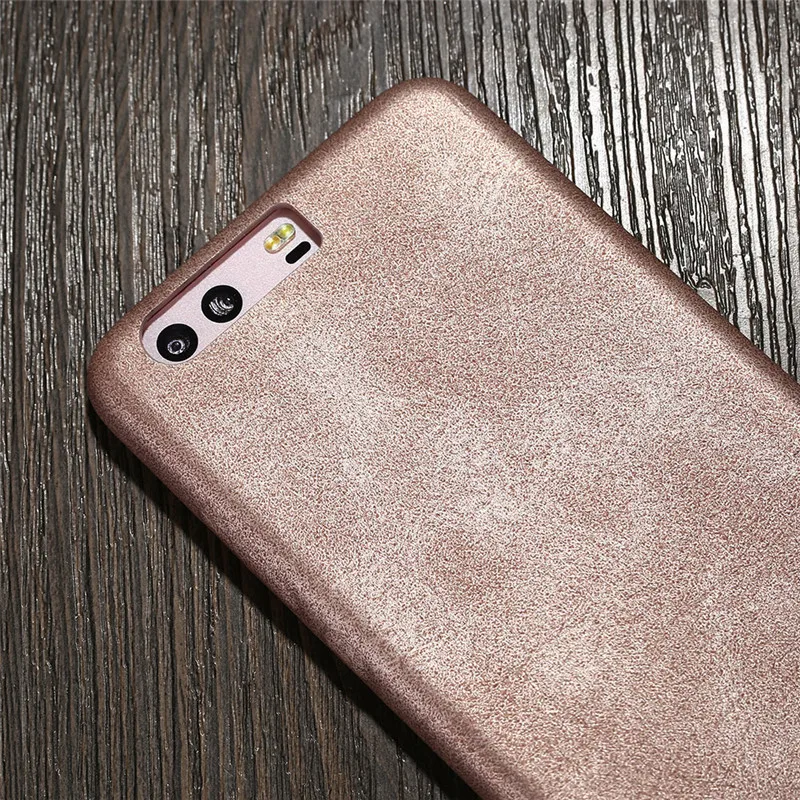 Винтаж Кожа PU телефон назад чехол для Huawei P10 люксовый бренд X-уровень протектор