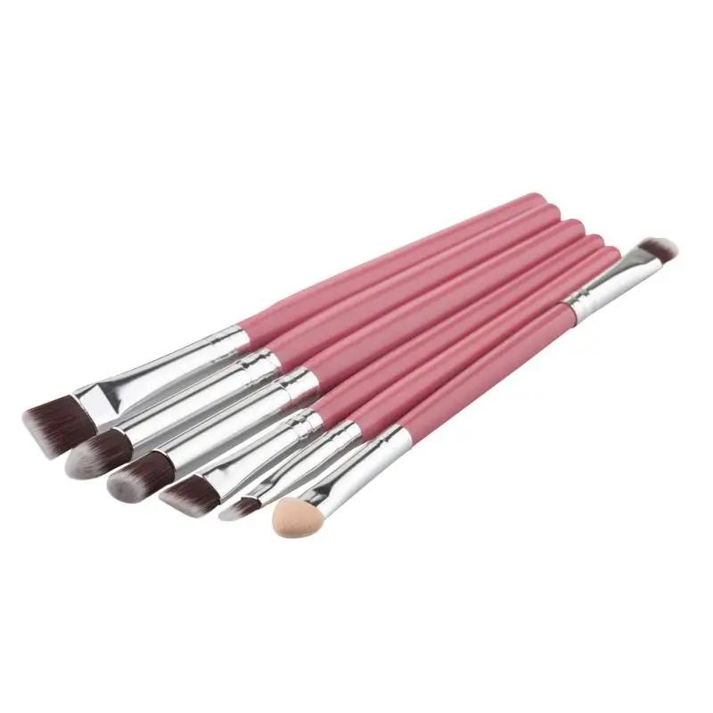 Горячие 6 шт Профессиональные кисти для макияжа Набор кистей мягкий