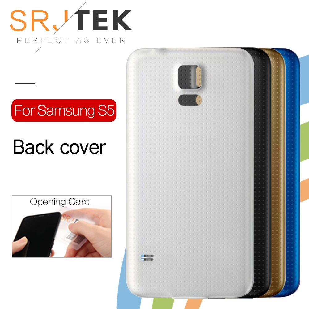 SRJTEK Задняя крышка батареи для Samsung Galaxy S5 i9600 G900F G900H/S5 mini G800 G800F задняя батарейного
