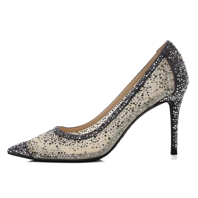 2019 г. Новые модные свадебные туфли на высоком каблуке в Корейском стиле с