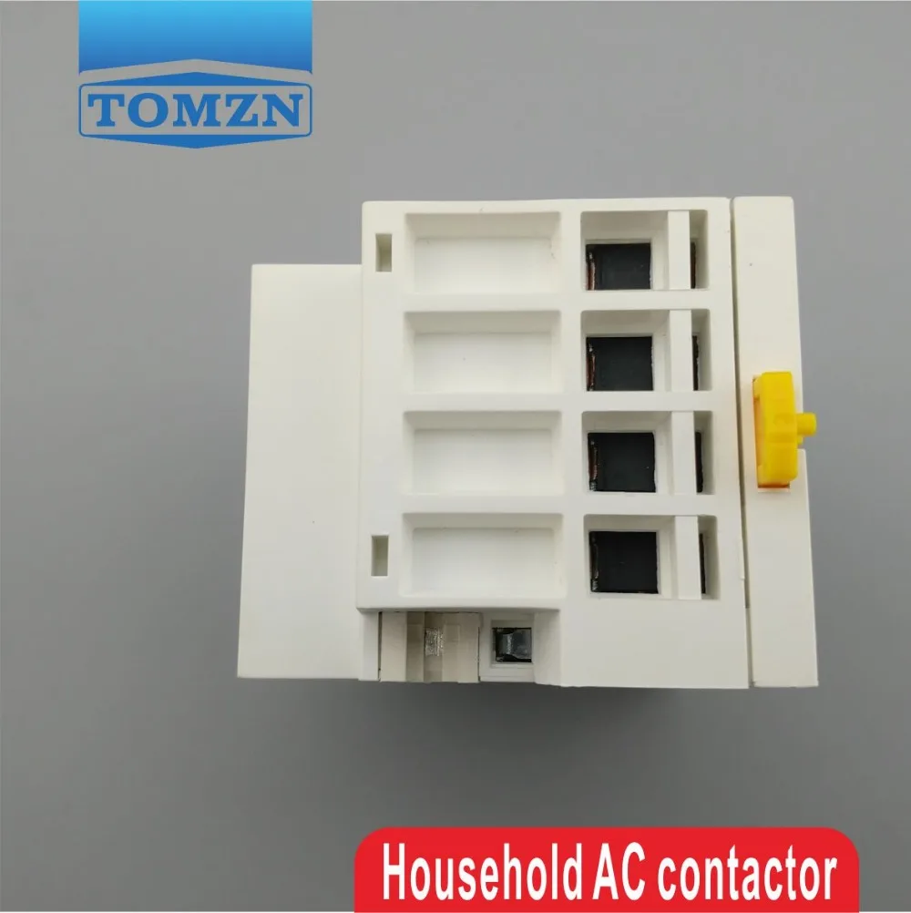 TOCT1 4P 40A 2NC 2NO 220V 400V ~ 50/60HZ din рейка бытовой ac модульный контактор|modular contactor|contactor acac