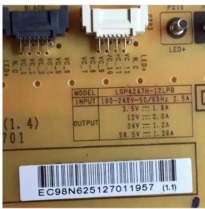 Хорошая плата LGP4247H 12LPB EAX64310401 EAY62512701 3PAGC10075A R блок питания 47LM6200 47LS4100 47LS5600|power supply|board