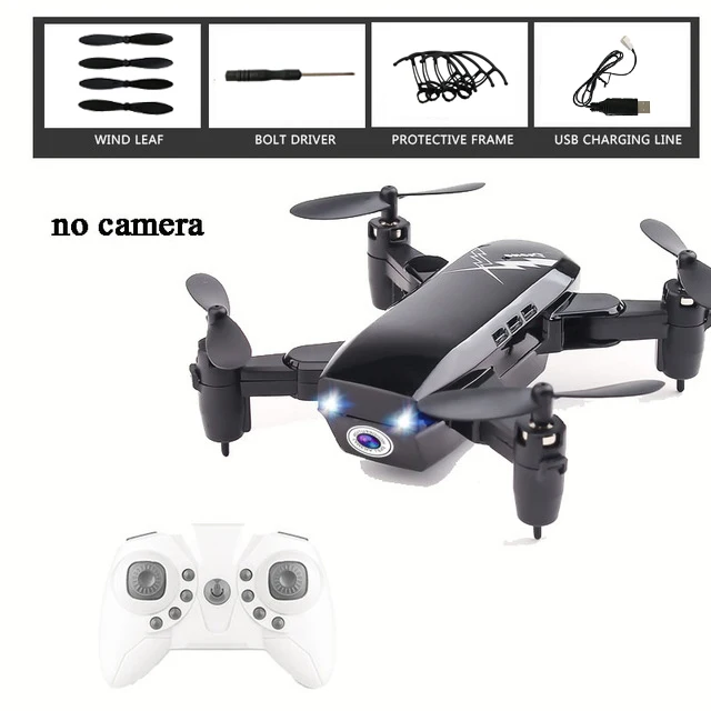 Black without Cam RC Дроны с камерой HD RC Квадрокоптер с RC камера для вертолета Профессиональный WiFi Безголовый режим пульт дистанционного управления Дрон батарея - Цвет: Black without Cam
