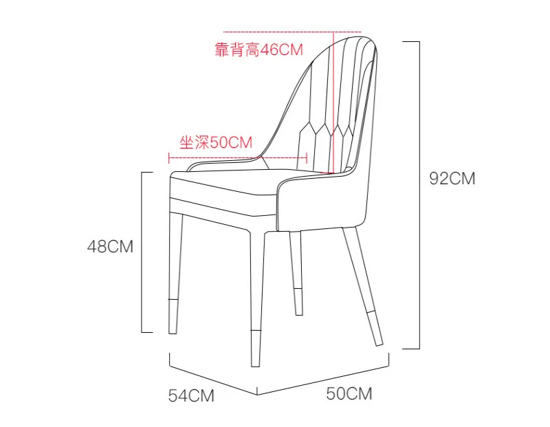 1 PCS PU CHAIRS Современный светильник, роскошный мраморный обеденный стол в гонконгском стиле, прямоугольный, один стол, шесть стульев, сочетание, современный простой обеденный стол ta - Цвет: 1 PCS PU CHAIRS