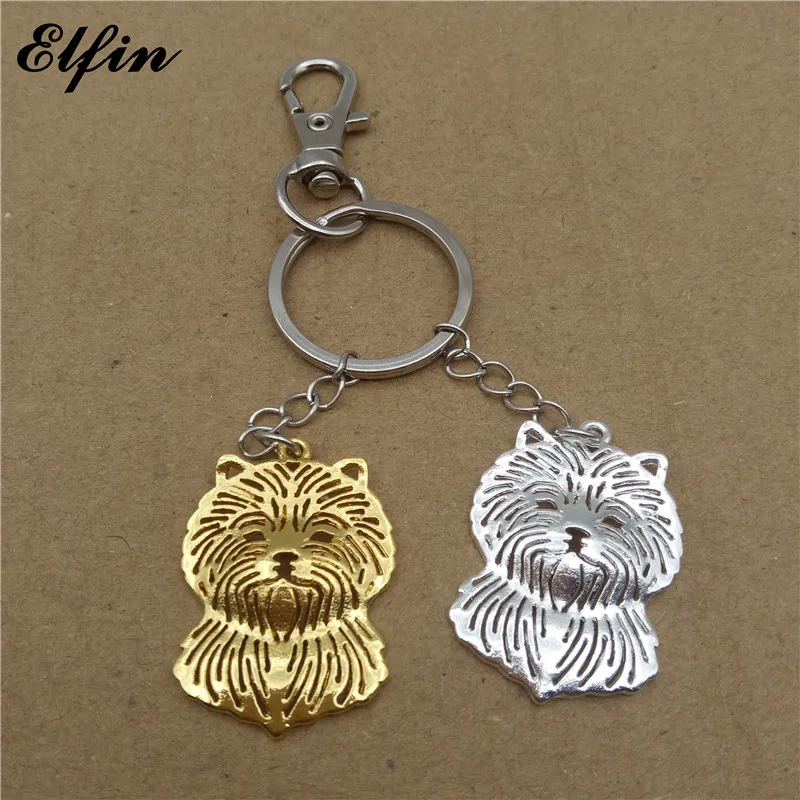 Брелок для ключей Elfin модные брелки с животными золотого и серебряного цвета