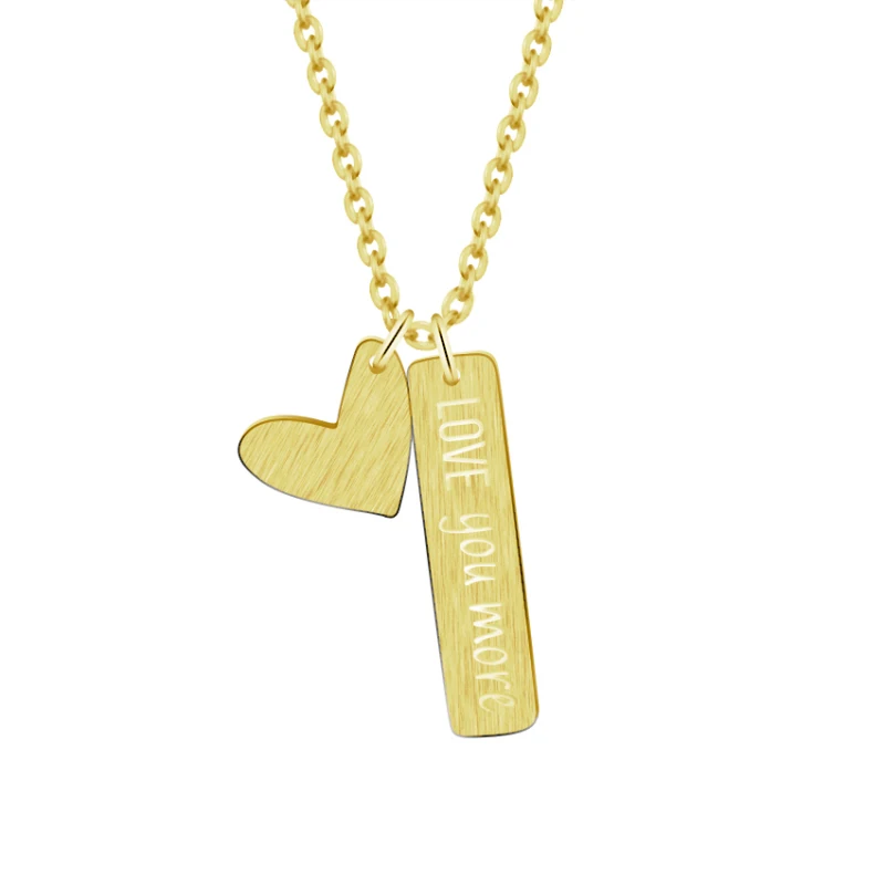 Ожерелье ETCAVCE Love You More кулон для женщин ювелирные изделия подружки невесты