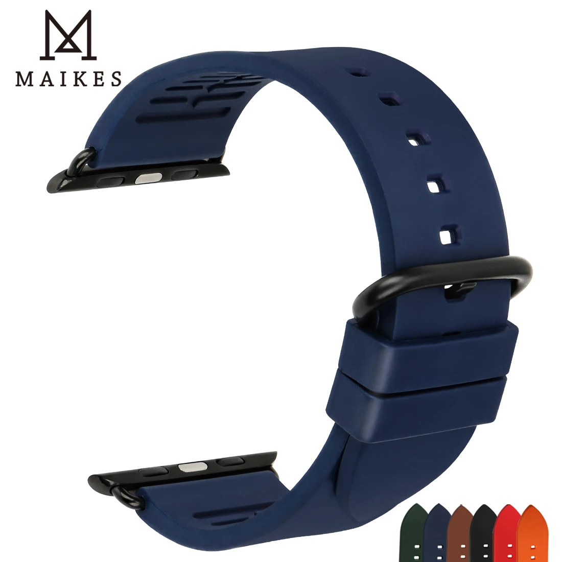 Силиконовый ремешок MAIKES для Apple Watch band 44 мм 40 series 4 3 2 1 браслет iWatch 42 38 аксессуары