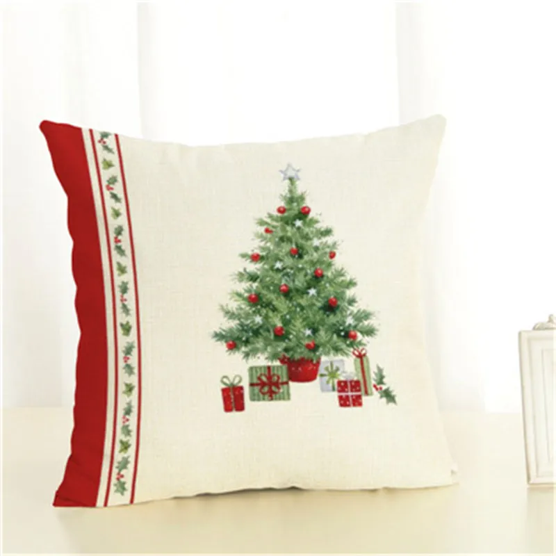 Подарок на Новый год наволочки с рождественской елкой подушки для снега 45X45 см