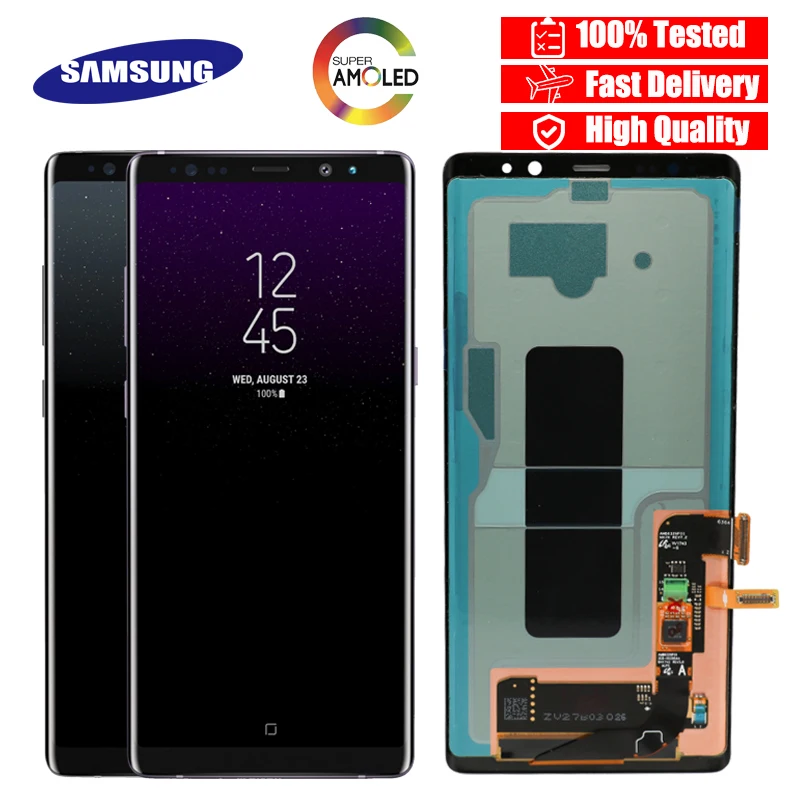 SUPER AMOLED 6,3 ''lcd с ЖК-экраном для SAMSUNG Galaxy Note8 N9500 N950F N900D N900DS lcd сенсорный экран дигитайзер