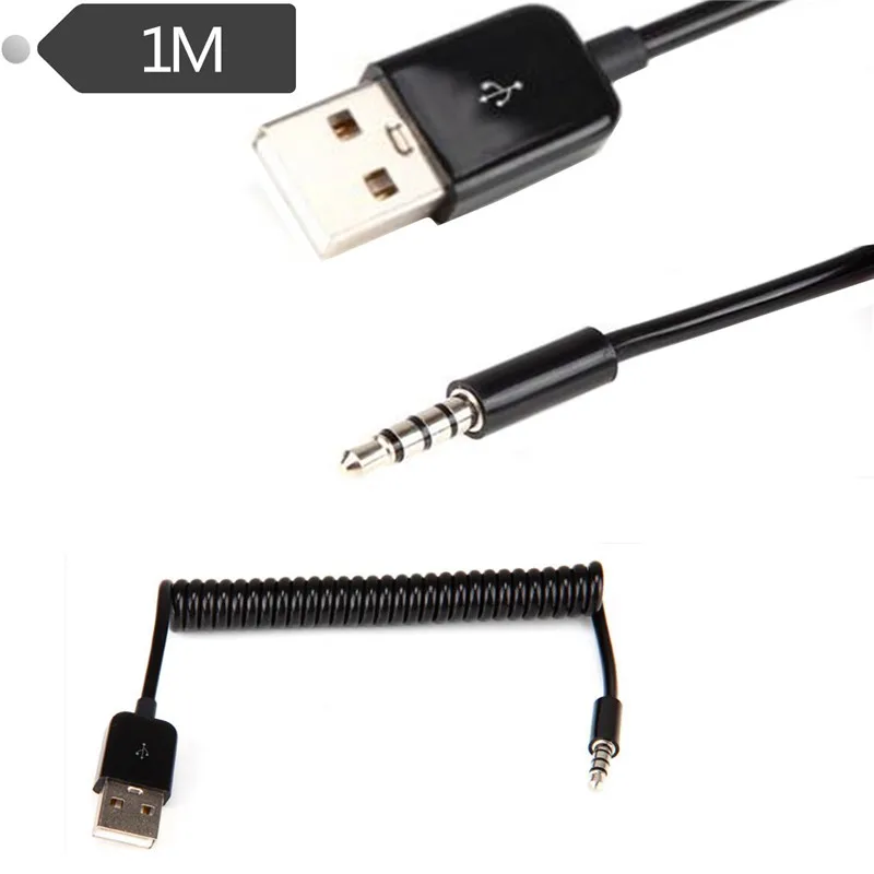 

Кабель USB A (штекер)/ST 3,5, спиральный, 3 фута