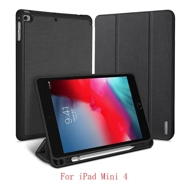 For iPad Mini 4 DUX DUCIS флип чехол для iPad Mini 5 Смарт TPU+ PU кожа чехол для планшета iPad Mini 5 Mini5 Mini 4 с пеналом - Цвет: For iPad Mini 4