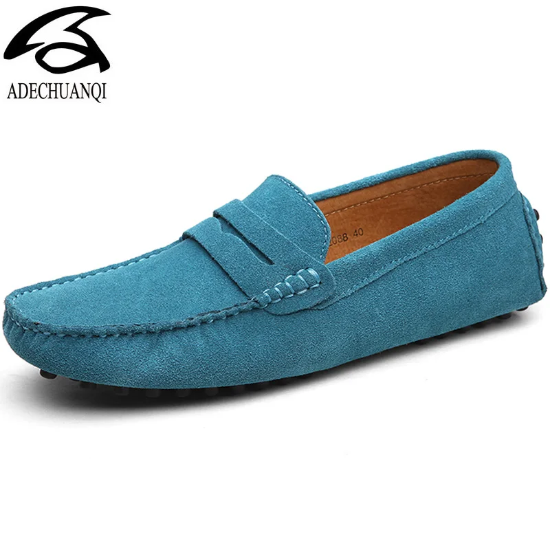 Loafers Casual Shoes peas shoes Spring and summer new men Pure hand sewing Men's moccasin Light flat | Обувь