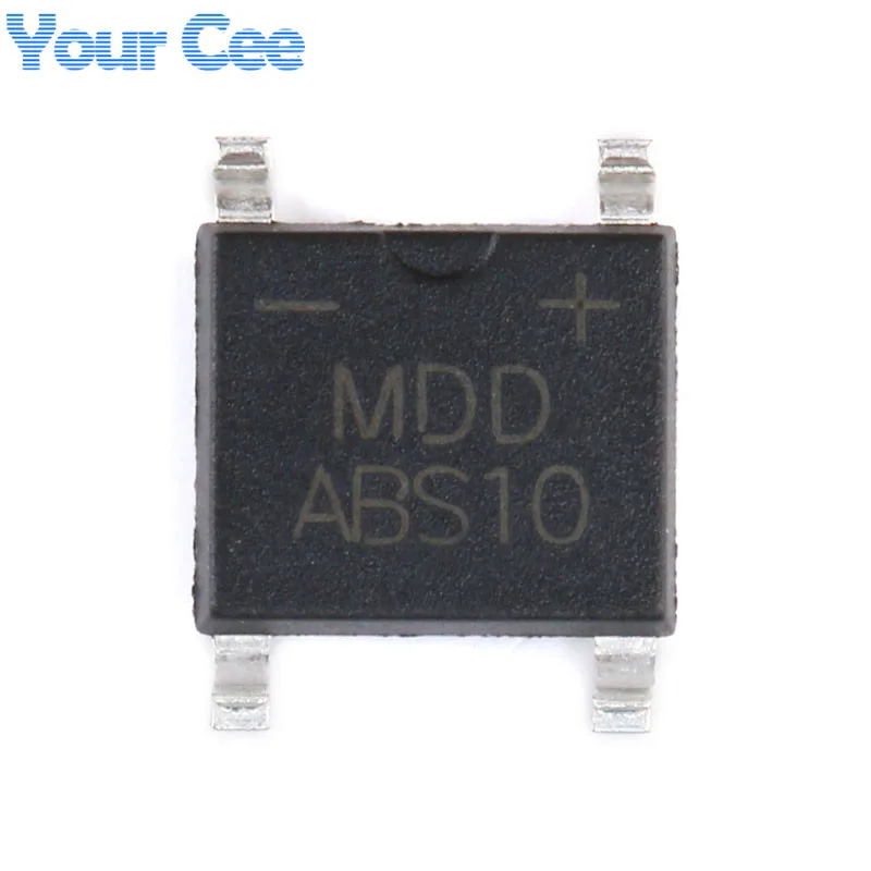 100 шт. оригинальный SMD ABS10 0 8/1A 1000 в мостовой выпрямитель однофазный стеклянный