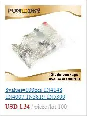 ТРАНЗИСТОР набор сортированных(СОТ-23) 18kinds* 10 шт. = 180 шт. 2N2222 S9013 S9014 S9015 S9018 S8050 S8550 5551 5401 2N3904 2N3906 C1815